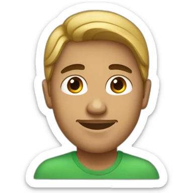 A male brazilian designer with stretched ears sticker