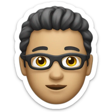 un noir natation sticker