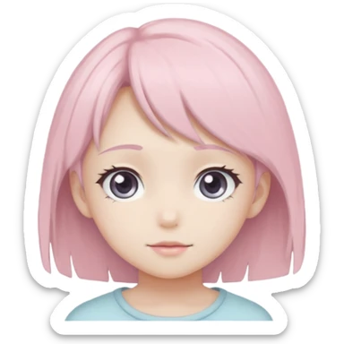 pastel chalk texture, powdery shading, soft desaturated colors,
non-harsh shadows, anime illustration with emotional softness,
elegant proportions, gentle mood, delicate atmosphere sticker