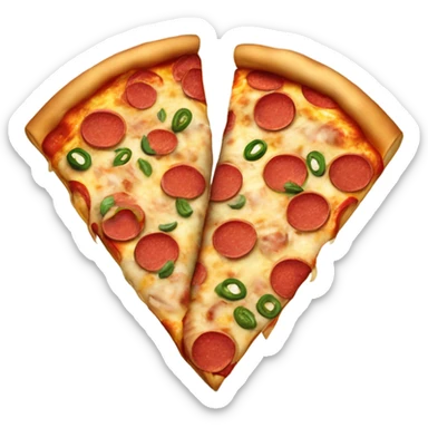 Pizza wrestling sticker