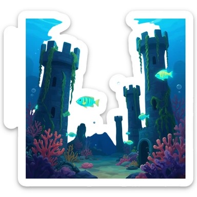 underwater_castle sticker