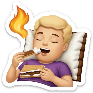 S’mores snoring  sticker