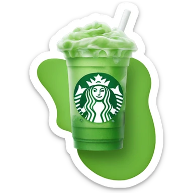 Starbucks iced matcha sticker