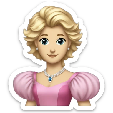 princess diana as a furry fursona sticker