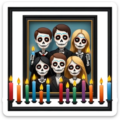 Day o the death, missing people, hereditary movie, museum sticker