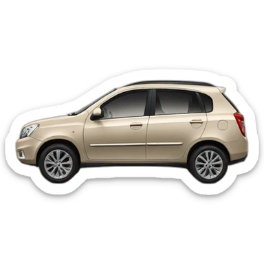 Car Geely CK beige color from the side sticker