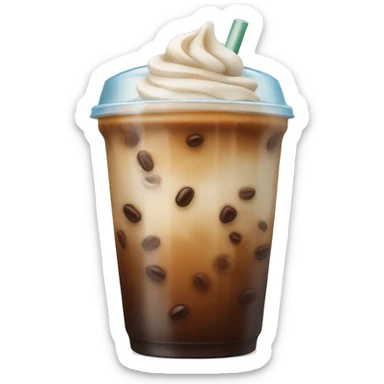 Iced coffee sticker