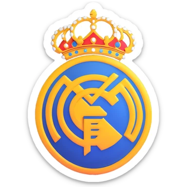 Real Madrid logo sticker