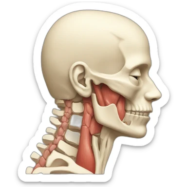 neck anatomy sticker