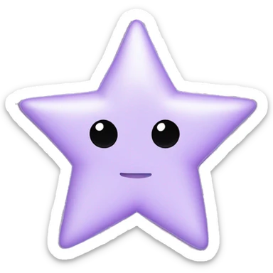 Lilac star sticker