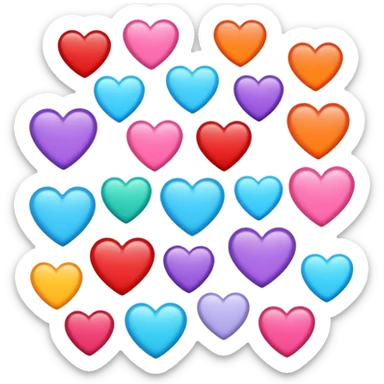 🩷❤️🧡💛💜🤎🤍💙🩵💚🖤🩶 sticker