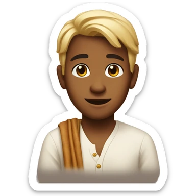 a brahmin boy  sticker