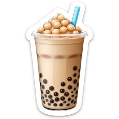 Bubble tea sticker