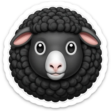 black sheep all black sticker