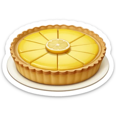 realistic lemon Tart sticker