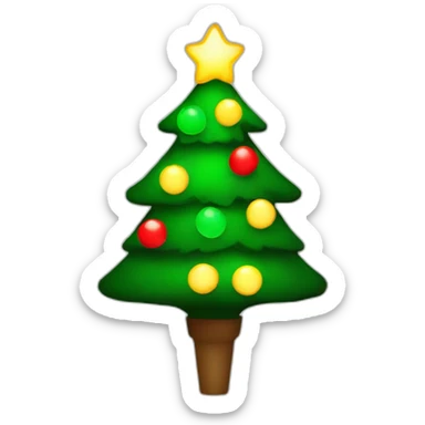 christmas tree light sticker