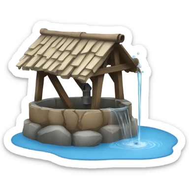 A water well sticker