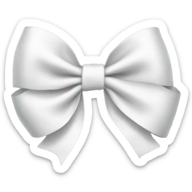 White Bow sticker