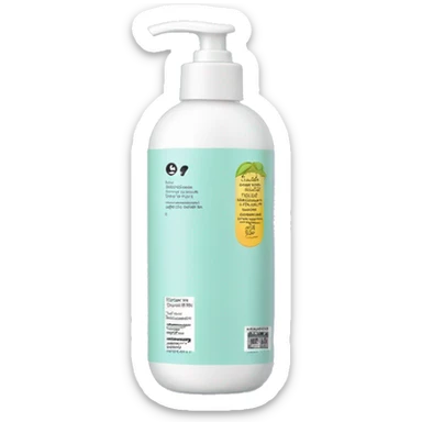 leave-in conditioner bottle with label sticker