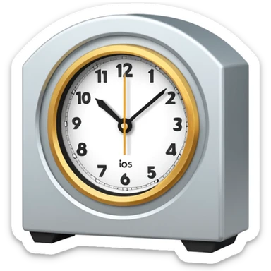 posmodern mantel clock sticker