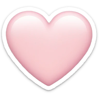 light pink heart  sticker
