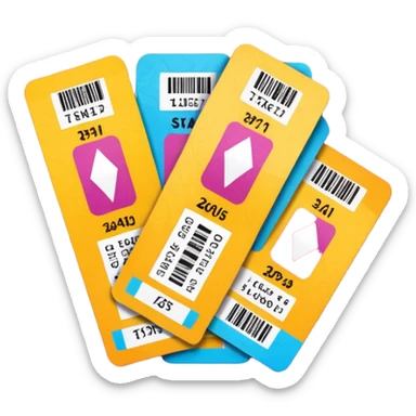 tickets of a Shakira concert sticker