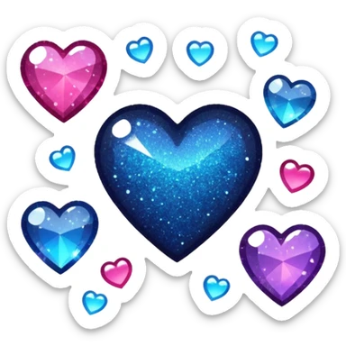 Glitter dark romance sticker