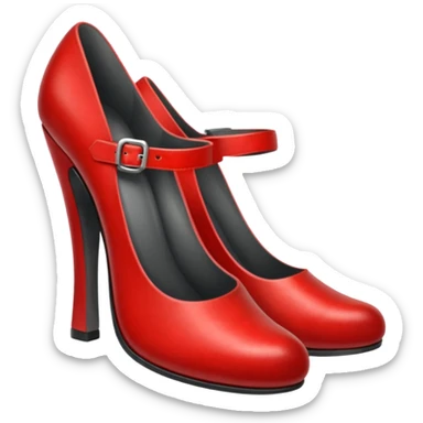 a pair of shoes: rojos sticker