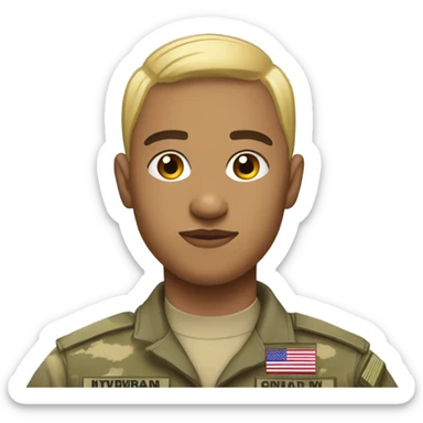 Non binary Iraq war veteran sticker