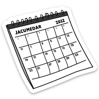 calendar page flipping sticker