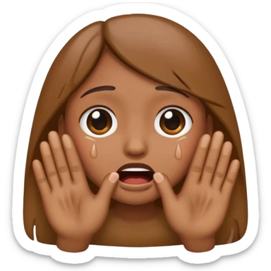 i want an emoji like this one 🫂 to be crying sticker