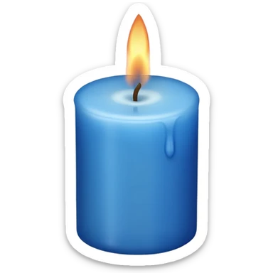 Blue candle emoji  sticker