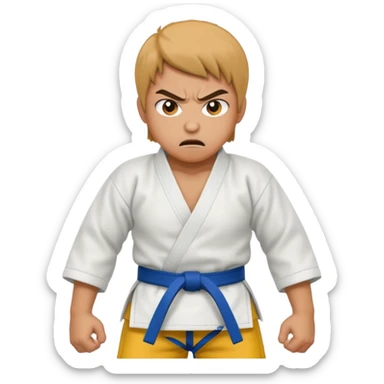 angry judo sticker