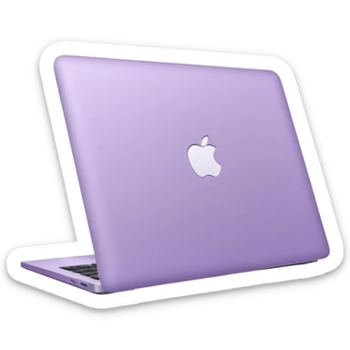 macbook ios light violet elements. sticker