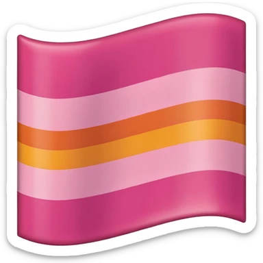 Lesbian flag  sticker