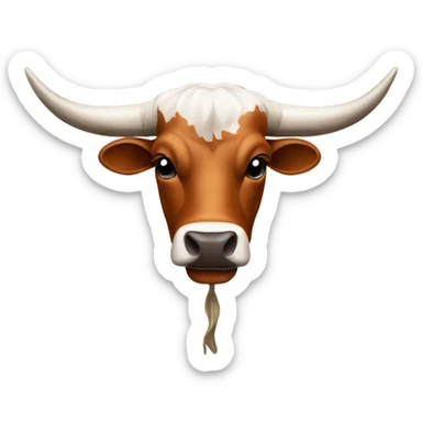 Longhorn bull  sticker