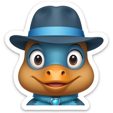 Perry the platypus sticker
