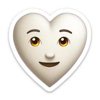 Corazón flechado blanco  sticker