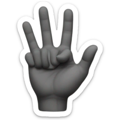 ok sign hand with finger in hole sticker