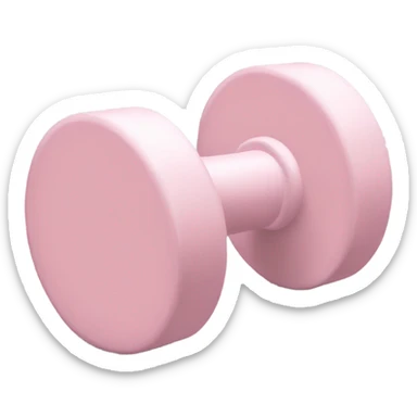 Soft Light Pink dumbell  sticker