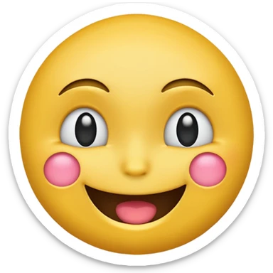 flirty yellow emoji face sticker