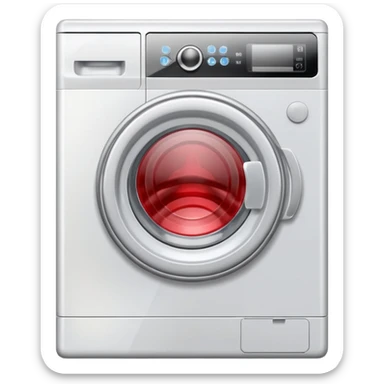 Washing machine sticker