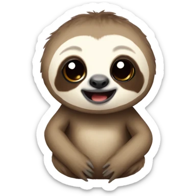 Baby sloth sticker