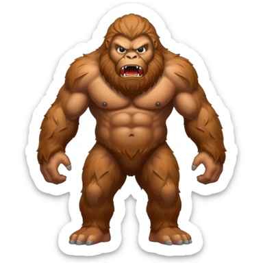Angry Sasquatch  sticker