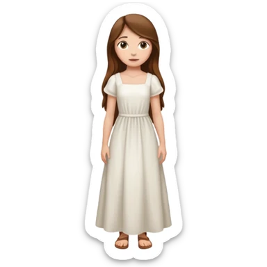 High resolution of ful body girl sticker