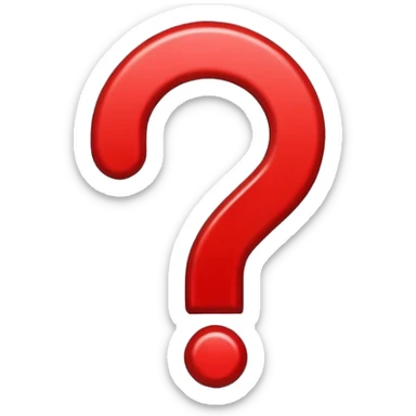 simbolo de interrogacion rojo sticker