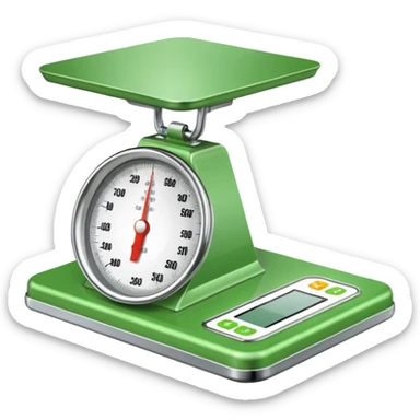 green logistics scales sticker