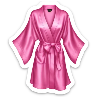 Victorias secret robe pink silk sticker