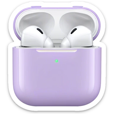 pastel purple airpods sticker