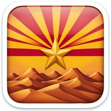 arizona flag sticker